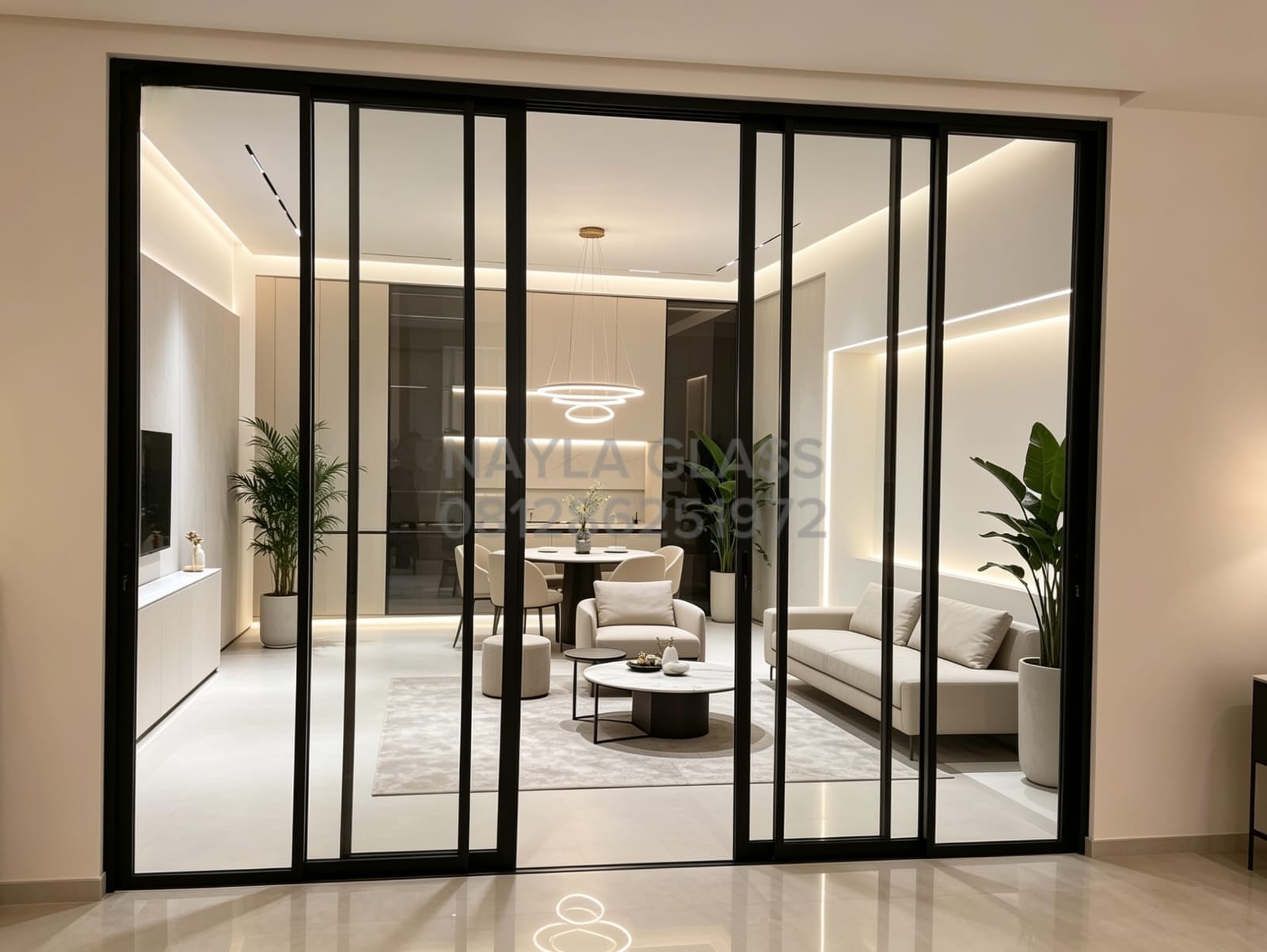 Pintu Sliding Swing Aluminium Kaca Desain Modern Kualitas Terbaik Jakarta – Tangerang